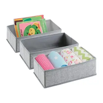 Fabric Dresser Drawer and Closet Storage Organizer for Toddler Bedroom, Nursery- Rectangular Bin with Textured Print(3pcs/lot)
Fabric Dresser Drawer and Closet Storage Organizer for Toddler Bedroom, Nursery- Rectangular Bin with Textured Print(3pcs/lot)