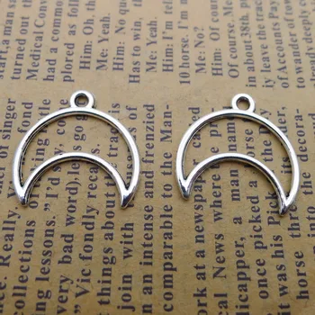 300pcs Exquisite hollow moon charms pendants 19*20mm Antique silver bag accessories craft Jewelry earring bracelet necklace
300pcs Exquisite hollow moon charms pendants 19*20mm Antique silver bag accessories craft Jewelry earring bracelet necklace
