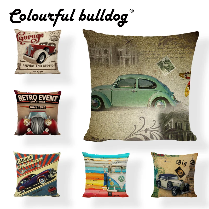 Vintage Colorful Car Scenic Cushion Cover Image Striped 45*45Cm Square Famous Building Decor Outdoor Rock Chair Throw Pillowcase
Vintage Colorful Car Scenic Cushion Cover Image Striped 45*45Cm Square Famous Building Decor Outdoor Rock Chair Throw Pillowcase