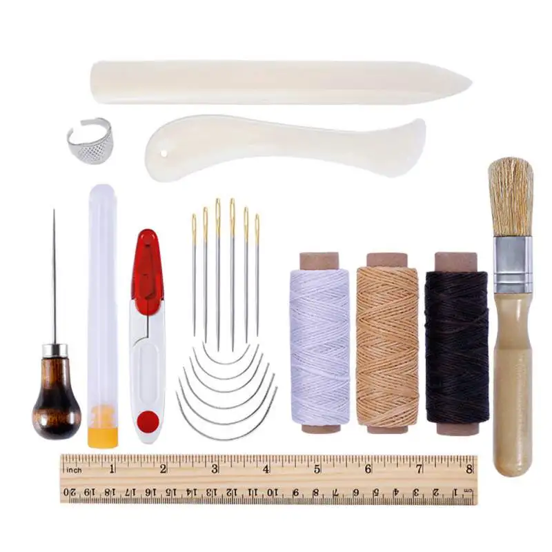 Multi-size DIY Leather Craft Bookbinding Kit Starter Tools Set Hand Sewing Needles Leather Waxed Thread Kit
Multi-size DIY Leather Craft Bookbinding Kit Starter Tools Set Hand Sewing Needles Leather Waxed Thread Kit