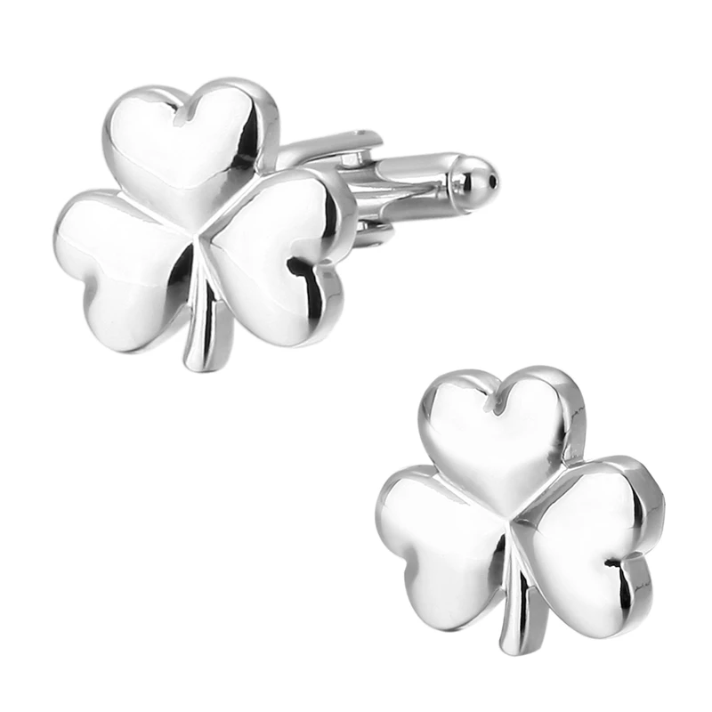 Men's fashion jewelry high-quality copper material Silver Shamrock Cufflinks French men shirt cuff Cufflinks
Men's fashion jewelry high-quality copper material Silver Shamrock Cufflinks French men shirt cuff Cufflinks