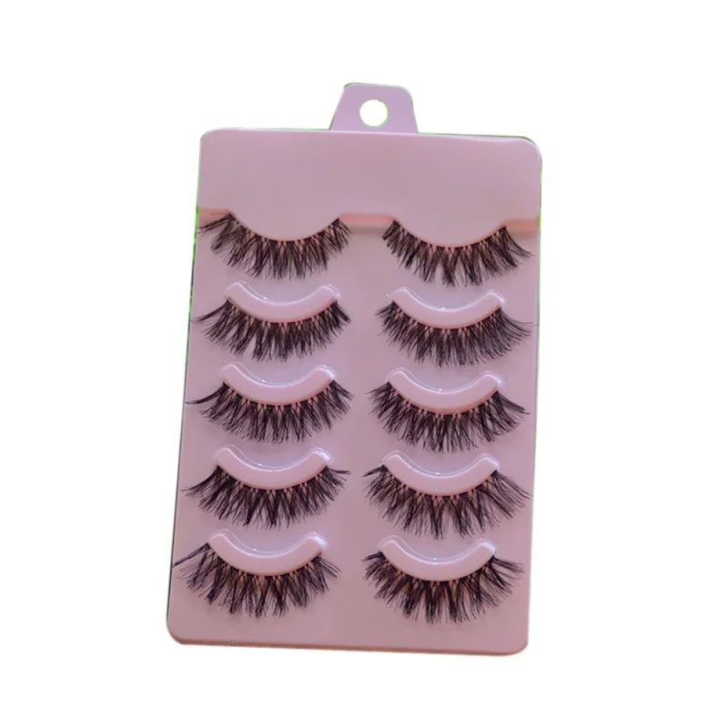 5Pair Professional Black Man-made Makeup Individual Cluster Eye Lashes Grafting Fake False Eyelashes | Красота и здоровье