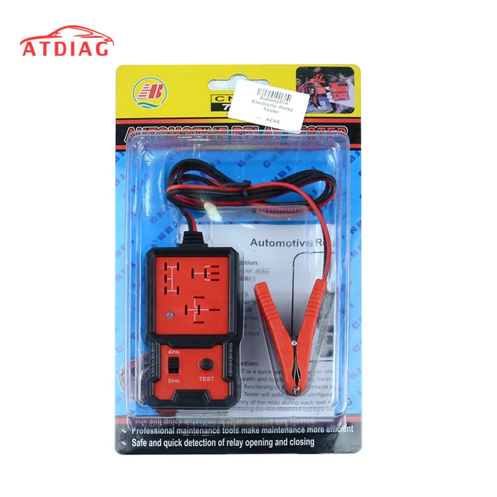 NEW Automotive Electronic Relay Tester Alligator Clip Car Tester Diagnostic Tool for 12V Car
NEW Automotive Electronic Relay Tester Alligator Clip Car Tester Diagnostic Tool for 12V Car