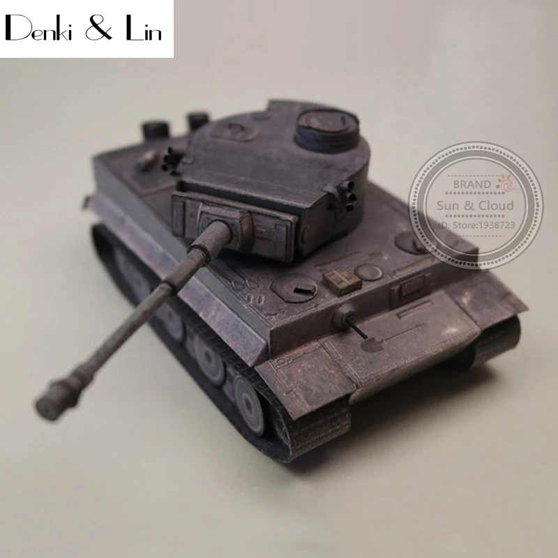 1:35 3D Germany Tiger II Tank Iron Gray Color Painting Paper Model Second World War Assemble Denki & Lin Puzzle Game DIY Kid Toy
1:35 3D Germany Tiger II Tank Iron Gray Color Painting Paper Model Second World War Assemble Denki & Lin Puzzle Game DIY Kid Toy