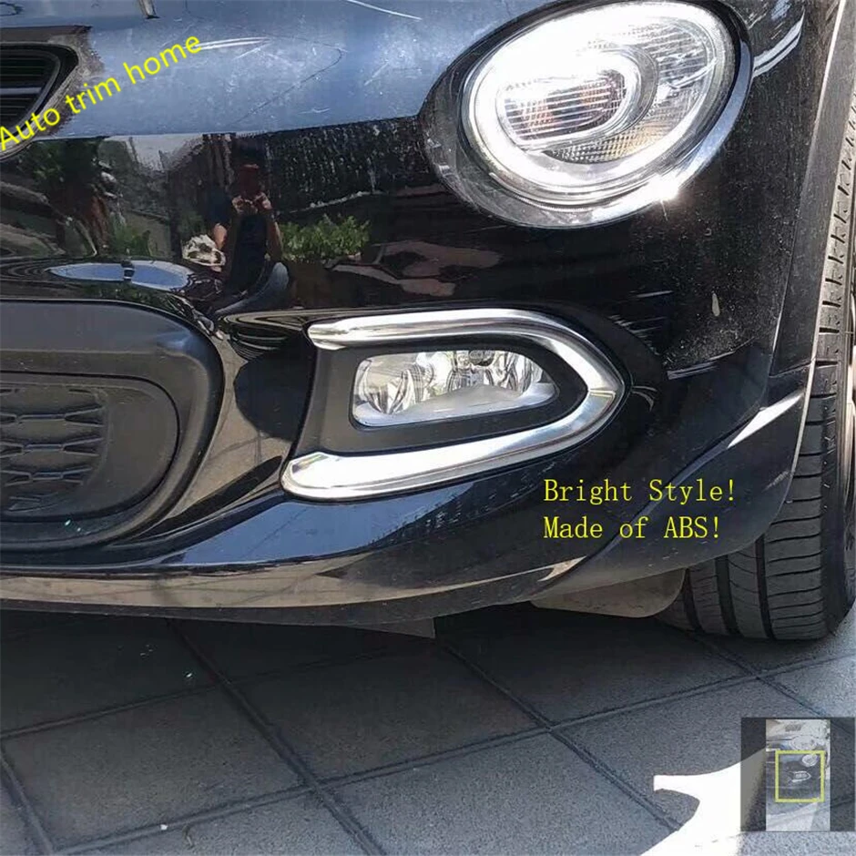 Front Bumper Fog Lights Lamps Eyelid Eyebrow Stripes Cover Trim For Fiat 500X 2015 - 2018 Auto Accessories Chrome Exterior Refit
Front Bumper Fog Lights Lamps Eyelid Eyebrow Stripes Cover Trim For Fiat 500X 2015 - 2018 Auto Accessories Chrome Exterior Refit