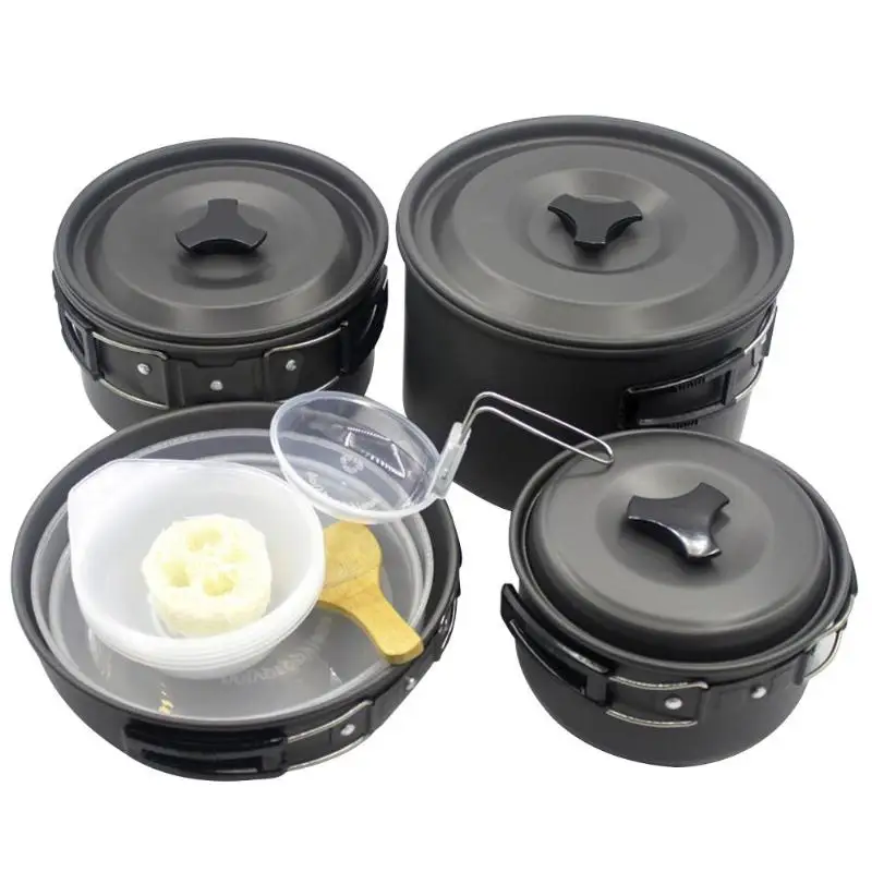1 Set Outdoor Pots Pans Camping Cookware Picnic Cooking Set Non-stick Tableware With Foldable Spoon Fork Knife Kettle Cup
1 Set Outdoor Pots Pans Camping Cookware Picnic Cooking Set Non-stick Tableware With Foldable Spoon Fork Knife Kettle Cup
