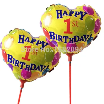 NEW 20pcs/lot clapper balloon 8.5inch 1ST. birthday balao with stick for birthday party decoration inflatable air balon
NEW 20pcs/lot clapper balloon 8.5inch 1ST. birthday balao with stick for birthday party decoration inflatable air balon