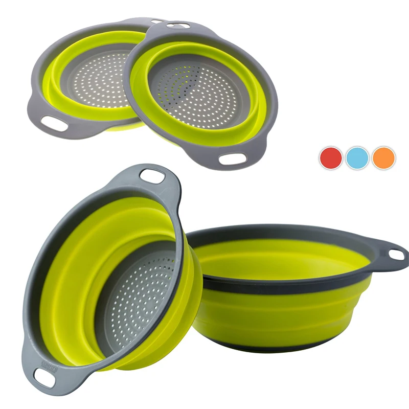 Walfos 2 Pieces One 8 Inches and One 9.5 Inches Collapsible Silicone Colander Folding Kitchen Silicone Strainer
Walfos 2 Pieces One 8 Inches and One 9.5 Inches Collapsible Silicone Colander Folding Kitchen Silicone Strainer