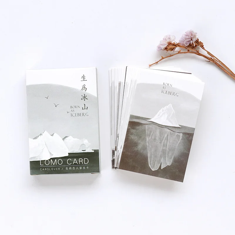 28 sheets/Set Creative Iceberg series Mini Lomo Postcard /Greeting Card/Birthday Letter Envelope Gift Card Message Card
28 sheets/Set Creative Iceberg series Mini Lomo Postcard /Greeting Card/Birthday Letter Envelope Gift Card Message Card