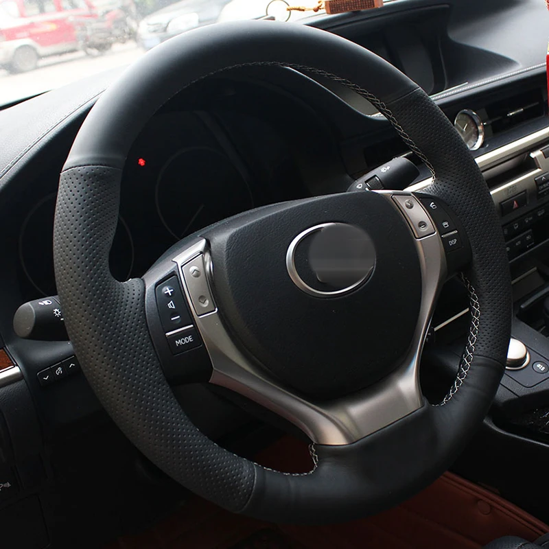 Free Shipping High Quality cowhide Top Layer Leather handmade Sewing Steering wheel covers protect For Lexus ES250/ES300h/GS250
Free Shipping High Quality cowhide Top Layer Leather handmade Sewing Steering wheel covers protect For Lexus ES250/ES300h/GS250