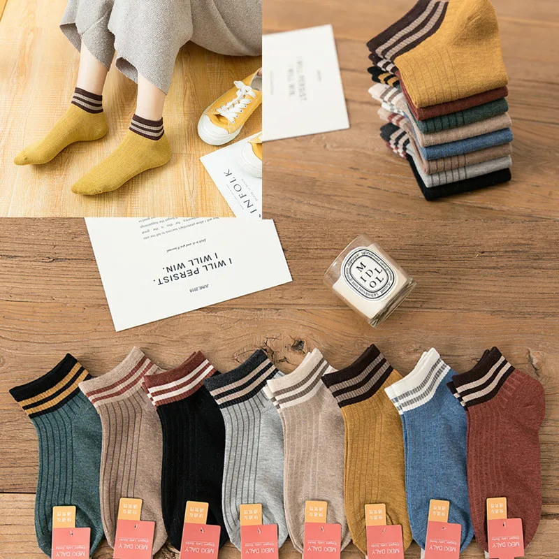 New Fashion Female Socks with Collision Stripes Short Socks Spring and Summer Shallow Mouth Splicing Vertical Bar Ankle Socks
New Fashion Female Socks with Collision Stripes Short Socks Spring and Summer Shallow Mouth Splicing Vertical Bar Ankle Socks