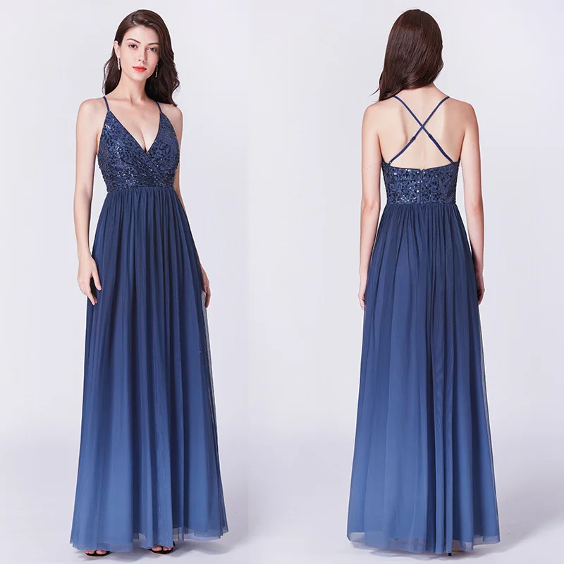 Navy Blue Prom Dresses 2018 Ever Pretty Elegant A Line V Neck Backless Long Sequined Formal Wedding Party Gowns Robe De Soiree
Navy Blue Prom Dresses 2018 Ever Pretty Elegant A Line V Neck Backless Long Sequined Formal Wedding Party Gowns Robe De Soiree