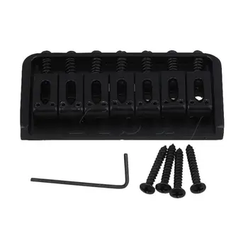 Yibuy 83mm length Black 7 String Fixed Type Bridge Replacement for Electric Guitar with Screws Wrench
Yibuy 83mm length Black 7 String Fixed Type Bridge Replacement for Electric Guitar with Screws Wrench