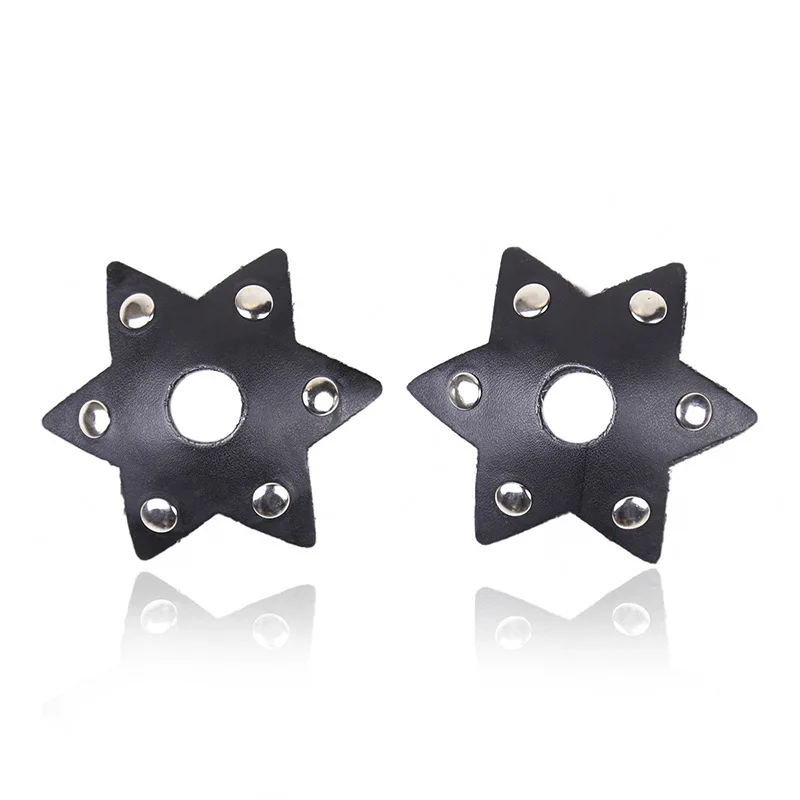 Hollow Breast Stickers Flirty Fetish Nipple Covers Sexy PU Leather Pasties Hexagram Shaped Nipple Cover Temptation
Hollow Breast Stickers Flirty Fetish Nipple Covers Sexy PU Leather Pasties Hexagram Shaped Nipple Cover Temptation