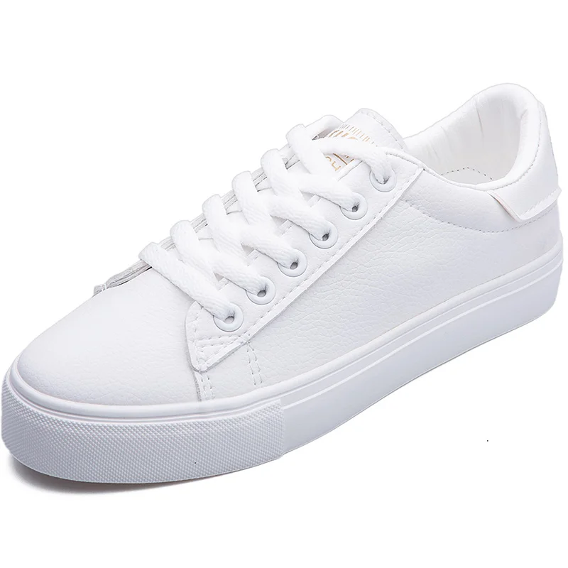 2019 Women Vulcanized Shoes Sneakers Ladies Lace-up Casual Shoes Breathable Walking PU leather Shoes Fashion Flat Shoes Girl
2019 Women Vulcanized Shoes Sneakers Ladies Lace-up Casual Shoes Breathable Walking PU leather Shoes Fashion Flat Shoes Girl