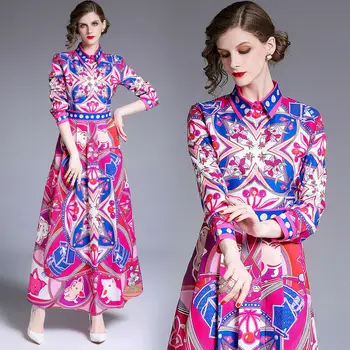 womens woman ladies Designer spring summer Vintage printed runway long maxi Skater beach party Swing office work dress for women
womens woman ladies Designer spring summer Vintage printed runway long maxi Skater beach party Swing office work dress for women