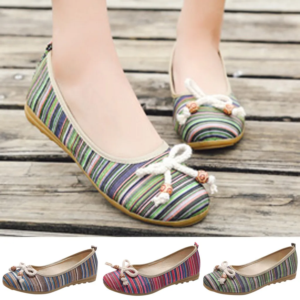 MUQGEW Women's Bow Low-Top National Style Single Shoes Lightweight Wedges Lazy Shoes Footwear 2019 Daily Female Hot Sale 
MUQGEW Women's Bow Low-Top National Style Single Shoes Lightweight Wedges Lazy Shoes Footwear 2019 Daily Female Hot Sale