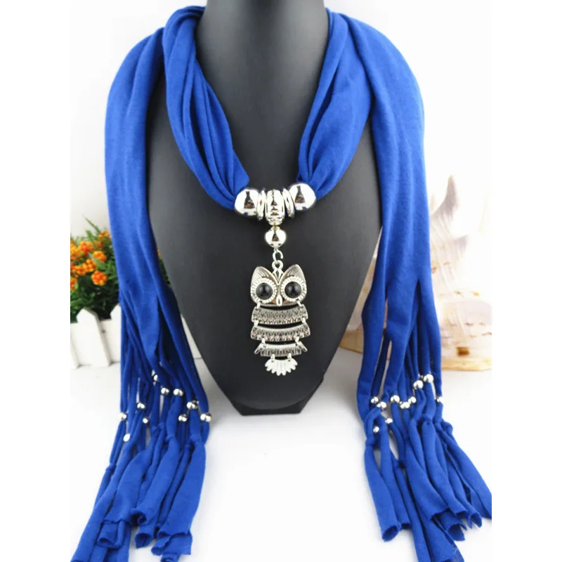 Owl Scarf Necklace Pendant Women tassel scarf fringe long pendant Scarf Jewelry gift fashion accessories
Owl Scarf Necklace Pendant Women tassel scarf fringe long pendant Scarf Jewelry gift fashion accessories