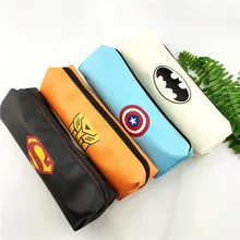 Avengers Office Supplies And Get Free Shipping On Aliexpress Hero Superman Avengers Pu Pencil Bag Batman Case Stationery Storage Pouch Pen Pecncil Box