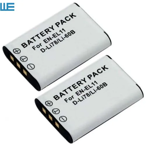 2pcs/Lot D-LI78 DLI78 EN-EL11 Battery for Pentax Optio S1 M50 M60 V20 W60 L50 W80.
2pcs/Lot D-LI78 DLI78 EN-EL11 Battery for Pentax Optio S1 M50 M60 V20 W60 L50 W80.