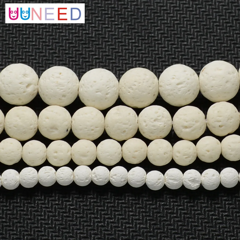 UUNEED Milky white Lava Volcanic Stone DIY Charm Bracelets round shape stone Beads For Jewelry Making
UUNEED Milky white Lava Volcanic Stone DIY Charm Bracelets round shape stone Beads For Jewelry Making