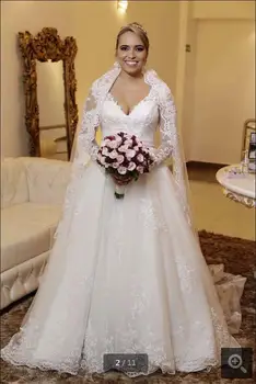 Vestidos De Noiva 2017 Hot Sale Lace Applique wedding dress Long Sleeves Beads A Line real picture Wedding Dress hot sale
Vestidos De Noiva 2017 Hot Sale Lace Applique wedding dress Long Sleeves Beads A Line real picture Wedding Dress hot sale