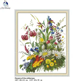 Joy Sunday Flowers of the Wilderness Home Decor Paintings Counted Printed On Canvas DMC 11CT 14CT Embroider Cross Stitch kits
Joy Sunday Flowers of the Wilderness Home Decor Paintings Counted Printed On Canvas DMC 11CT 14CT Embroider Cross Stitch kits