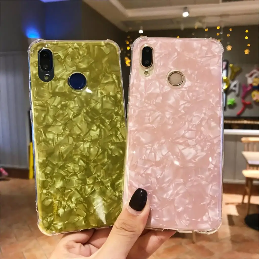 Мраморный противоударный чехол для Huawei P20 Pro P10 P9 P8 Mate 20 10 Lite Honor 9 8X 7X 7A 7C iphone XS MAX XR 6s 7