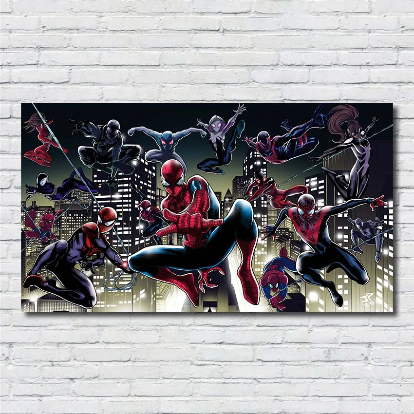 Amazing Spiderman Poster Superhero Kid Boy Room Wall Decoration Spiderman Home Decor HD Cartoon wall art canvas painting R437
Amazing Spiderman Poster Superhero Kid Boy Room Wall Decoration Spiderman Home Decor HD Cartoon wall art canvas painting R437