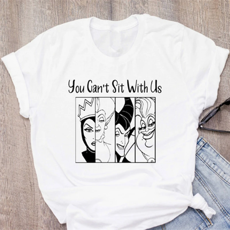 Funny You Can't Sit With Us T-shirt Maleficent Evil Queen Graphic Print Tee Shirt Women Cool Tops
Funny You Can't Sit With Us T-shirt Maleficent Evil Queen Graphic Print Tee Shirt Women Cool Tops