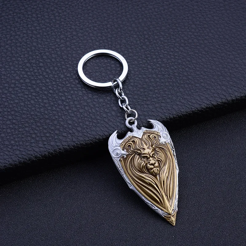 Punk Style WOW Game World of Warcraft Lion Keychain Antique Silver Lion King Head Copper Alloy Charms Key Pendant Chaveiro
Punk Style WOW Game World of Warcraft Lion Keychain Antique Silver Lion King Head Copper Alloy Charms Key Pendant Chaveiro