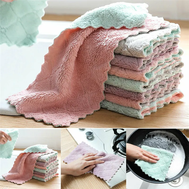 High Quality 2019 Newset Terry Cotton Tea Towels Set Kitchen Dish Cloths Cleaning Drying Washcloths Skin-friendly Multi-color
High Quality 2019 Newset Terry Cotton Tea Towels Set Kitchen Dish Cloths Cleaning Drying Washcloths Skin-friendly Multi-color