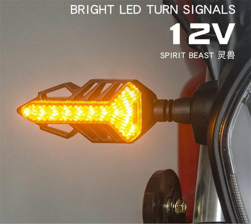 SPIRIT BEAST Universal LED Turn Signal Motor Highlight 12V Signal Light Assembly CB190 Motorcycle Lamp Decoration
SPIRIT BEAST Universal LED Turn Signal Motor Highlight 12V Signal Light Assembly CB190 Motorcycle Lamp Decoration