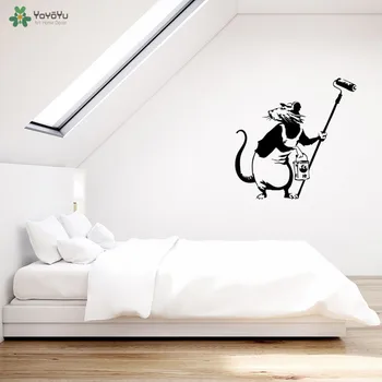 YOYOYU Wall Decal Banksy Painter Rat Wall Sticker Cute Mouse Art Style Home Nursery Poster Street Art Graffiti Mural Decor QQ203
YOYOYU Wall Decal Banksy Painter Rat Wall Sticker Cute Mouse Art Style Home Nursery Poster Street Art Graffiti Mural Decor QQ203