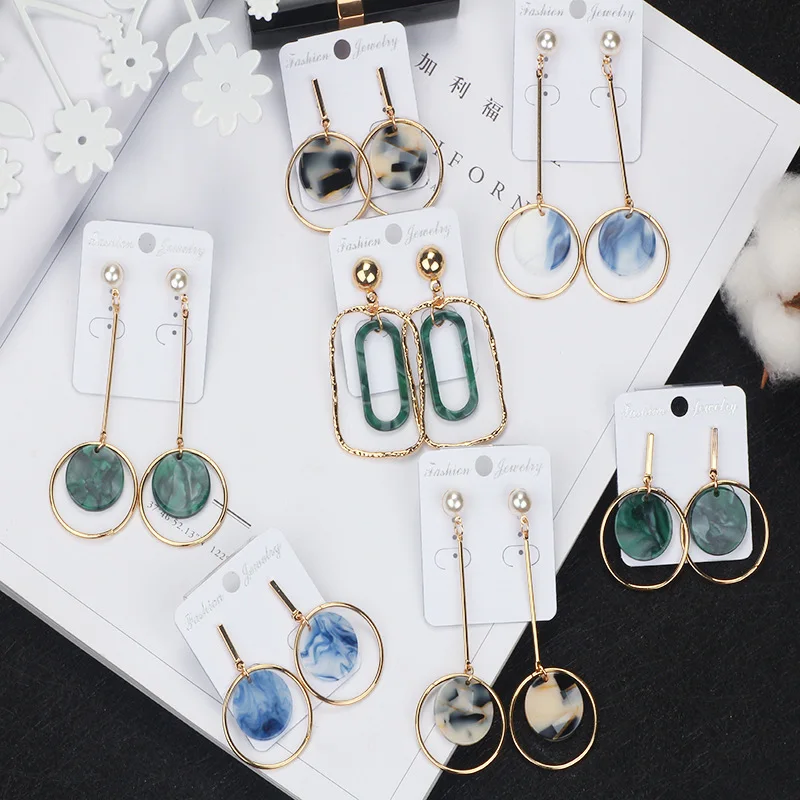 MINGQI Korea Trend Acetate Resin Acrylic Irregular Circle Long Earrings Geometry Round Rectangular Pendant Earring Women Jewelry
MINGQI Korea Trend Acetate Resin Acrylic Irregular Circle Long Earrings Geometry Round Rectangular Pendant Earring Women Jewelry