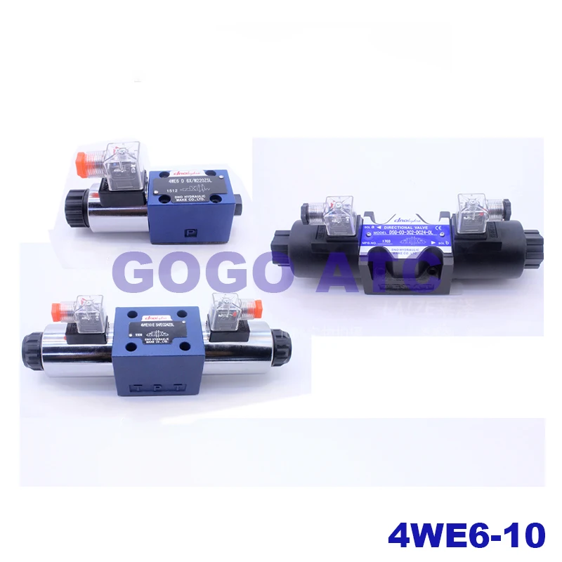 High quality 4WE6-10 hydraulic solenoid valve DSG-02/03 coil DC24V/AC220V reversing valve
High quality 4WE6-10 hydraulic solenoid valve DSG-02/03 coil DC24V/AC220V reversing valve