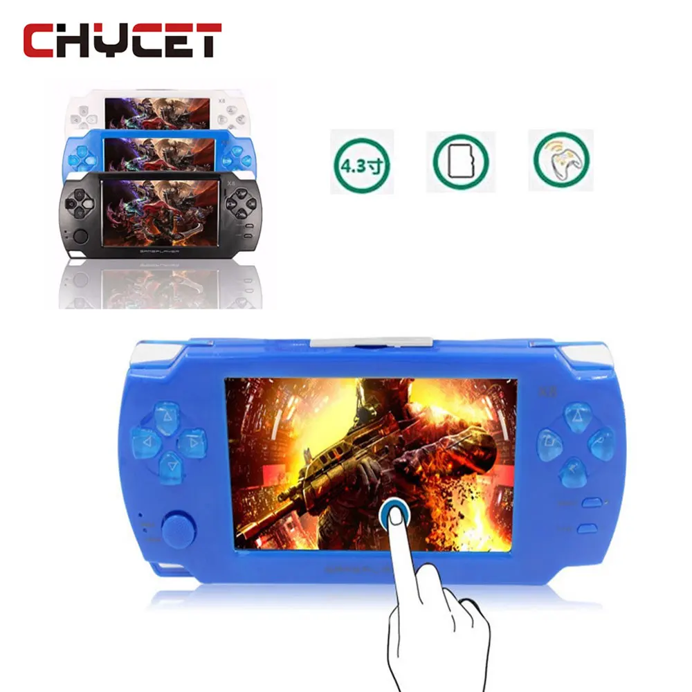 Touch screen Game Players 8GB 4.3 inch mp4 player Video Handheld Game Console Free Games Ebook Camera Gaming Consoles
Touch screen Game Players 8GB 4.3 inch mp4 player Video Handheld Game Console Free Games Ebook Camera Gaming Consoles