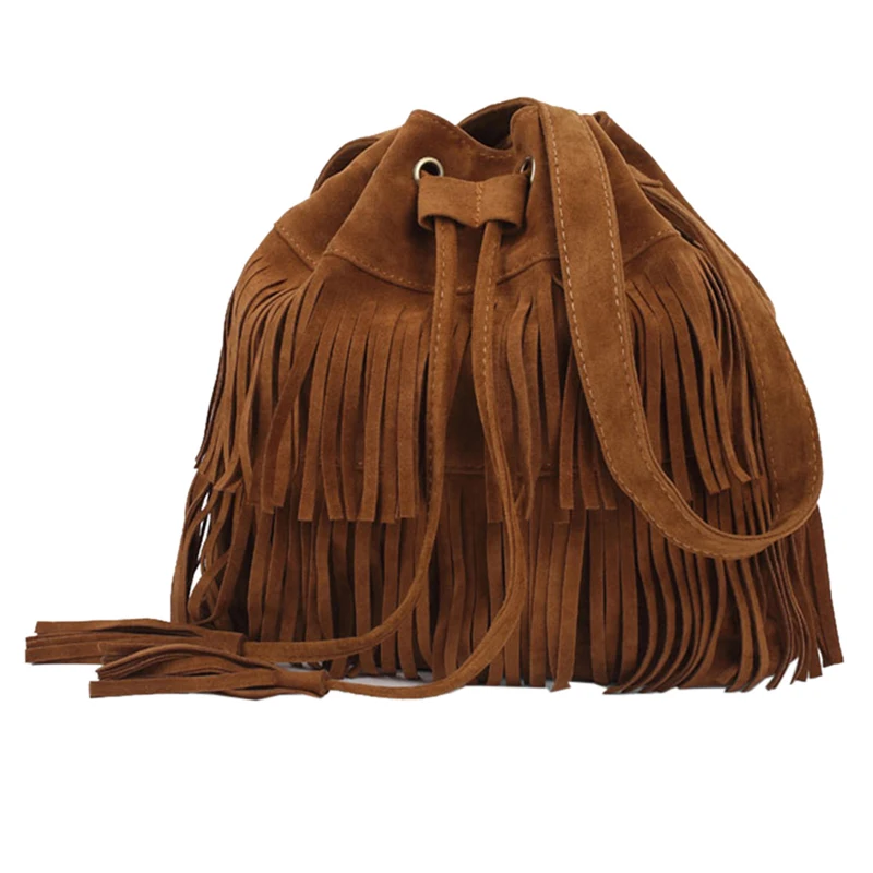 Puimentiua Woman's Fashion Solid Color Bucket Bag 2019 New Simple Retro Tassel Bucket Bag
Puimentiua Woman's Fashion Solid Color Bucket Bag 2019 New Simple Retro Tassel Bucket Bag