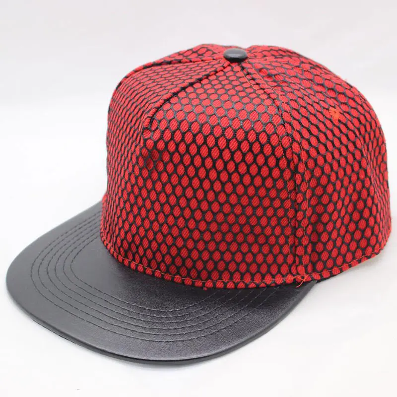 women men flat bill snapback hat PU leather 5 panel hip hop baseball cap with mesh eyelet red black blue white
women men flat bill snapback hat PU leather 5 panel hip hop baseball cap with mesh eyelet red black blue white
