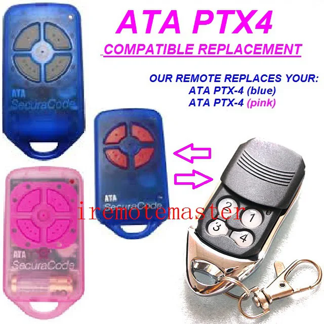 ATA PTX-4 SECURACODE GARAGE ROLLER DOOR REPLACEMENT REMOTE CONTROL FREE SHIPPING
ATA PTX-4 SECURACODE GARAGE ROLLER DOOR REPLACEMENT REMOTE CONTROL FREE SHIPPING