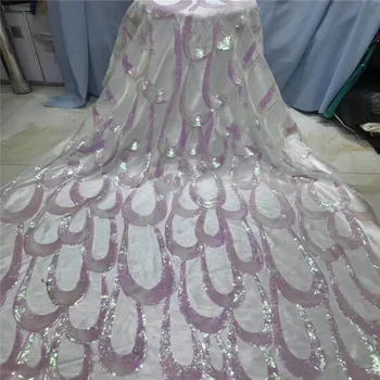 Wedding Dress Fashion Indian Lace Fabric 2019 Embroidery High Quality Nigeria African Net Lace 5 Yards Sequin Fabric A1514 
Wedding Dress Fashion Indian Lace Fabric 2019 Embroidery High Quality Nigeria African Net Lace 5 Yards Sequin Fabric A1514