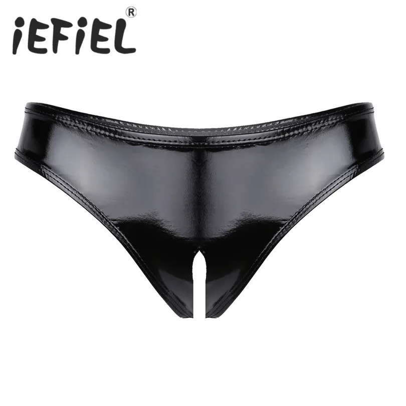 iEFiEL New Arrival Sexy Women Lingerie Wet Look Patent Leather High Cut Mini Briefs Underwear for Lingerie Night
iEFiEL New Arrival Sexy Women Lingerie Wet Look Patent Leather High Cut Mini Briefs Underwear for Lingerie Night