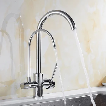 Chrome/Black Kitchen Faucet Brass Crane For Kitchen Deck Mounted Water Filter Tap Three Ways Sink Mixer 3 Way Kitchen Faucet
Chrome/Black Kitchen Faucet Brass Crane For Kitchen Deck Mounted Water Filter Tap Three Ways Sink Mixer 3 Way Kitchen Faucet