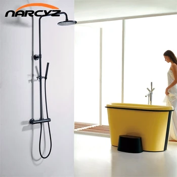 Luxury Thermostatic Bathroom Shower Set Black Hot and Cold Shower faucet Bathtub thermostatic shower mixer faucet XT406
Luxury Thermostatic Bathroom Shower Set Black Hot and Cold Shower faucet Bathtub thermostatic shower mixer faucet XT406