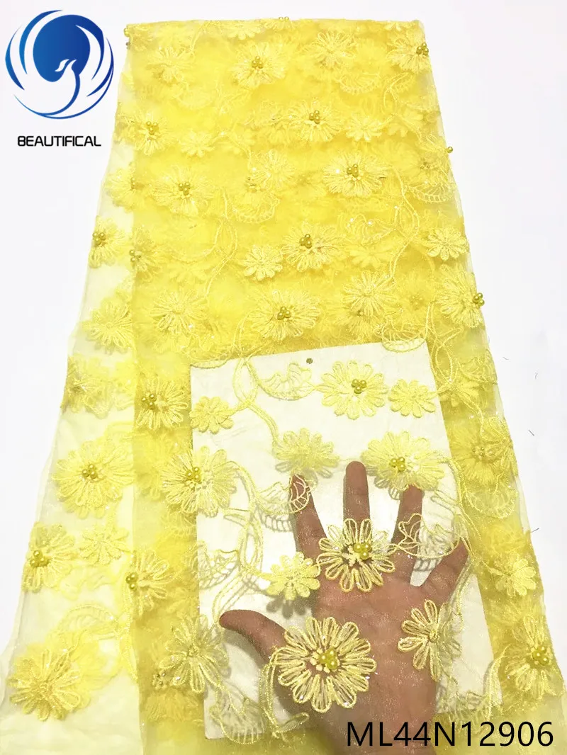 Beautifical Nigerian lace fabrics 5yards/lot Top sale tulle lace fabric with beads for dress french net lace fabric ML44N129
Beautifical Nigerian lace fabrics 5yards/lot Top sale tulle lace fabric with beads for dress french net lace fabric ML44N129