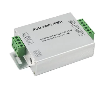 10pcs LED RGB Controller ,LED RGB Amplifier;DC5-24V Input, 24A Current used for 3528&5050 SMD RGB LED Strip Light
10pcs LED RGB Controller ,LED RGB Amplifier;DC5-24V Input, 24A Current used for 3528&5050 SMD RGB LED Strip Light