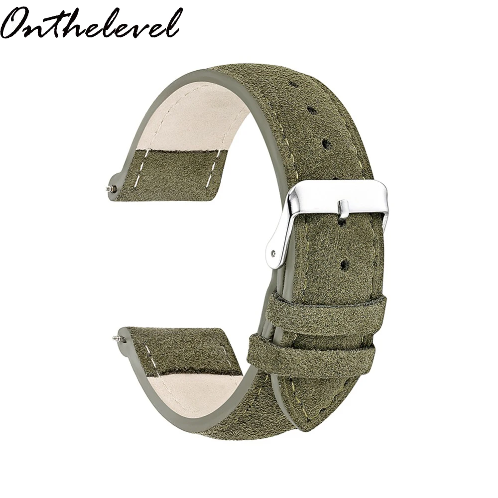 Onthelevel Handmade Leather Soft Gray/Green/Pink Suede Strap 18mm 20mm 22mm 24m Stainless Steel Buckle Replacement Wrist Strap
Onthelevel Handmade Leather Soft Gray/Green/Pink Suede Strap 18mm 20mm 22mm 24m Stainless Steel Buckle Replacement Wrist Strap