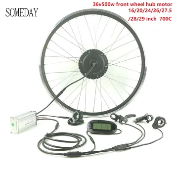 SOMEDAY 36V500W Electric Bicycle conversion kit E-bike front wheel hub Motor with LCD6 Display Whole Waterproof Cable
SOMEDAY 36V500W Electric Bicycle conversion kit E-bike front wheel hub Motor with LCD6 Display Whole Waterproof Cable