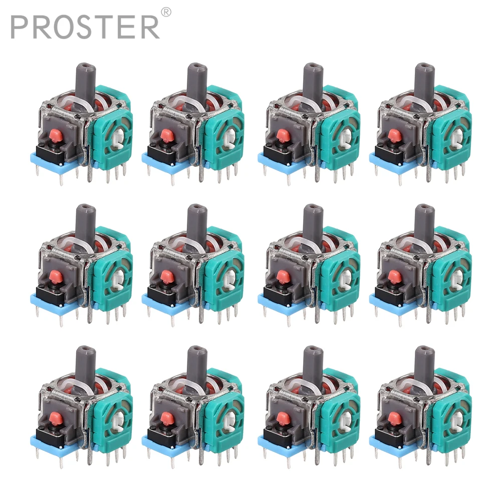Proster 12 pcs XGame handle rocker 3D Analog Joystick Sensor Module for Sony XBOX ONE PS4 Analog Stick Joystick Repair Parts
Proster 12 pcs XGame handle rocker 3D Analog Joystick Sensor Module for Sony XBOX ONE PS4 Analog Stick Joystick Repair Parts