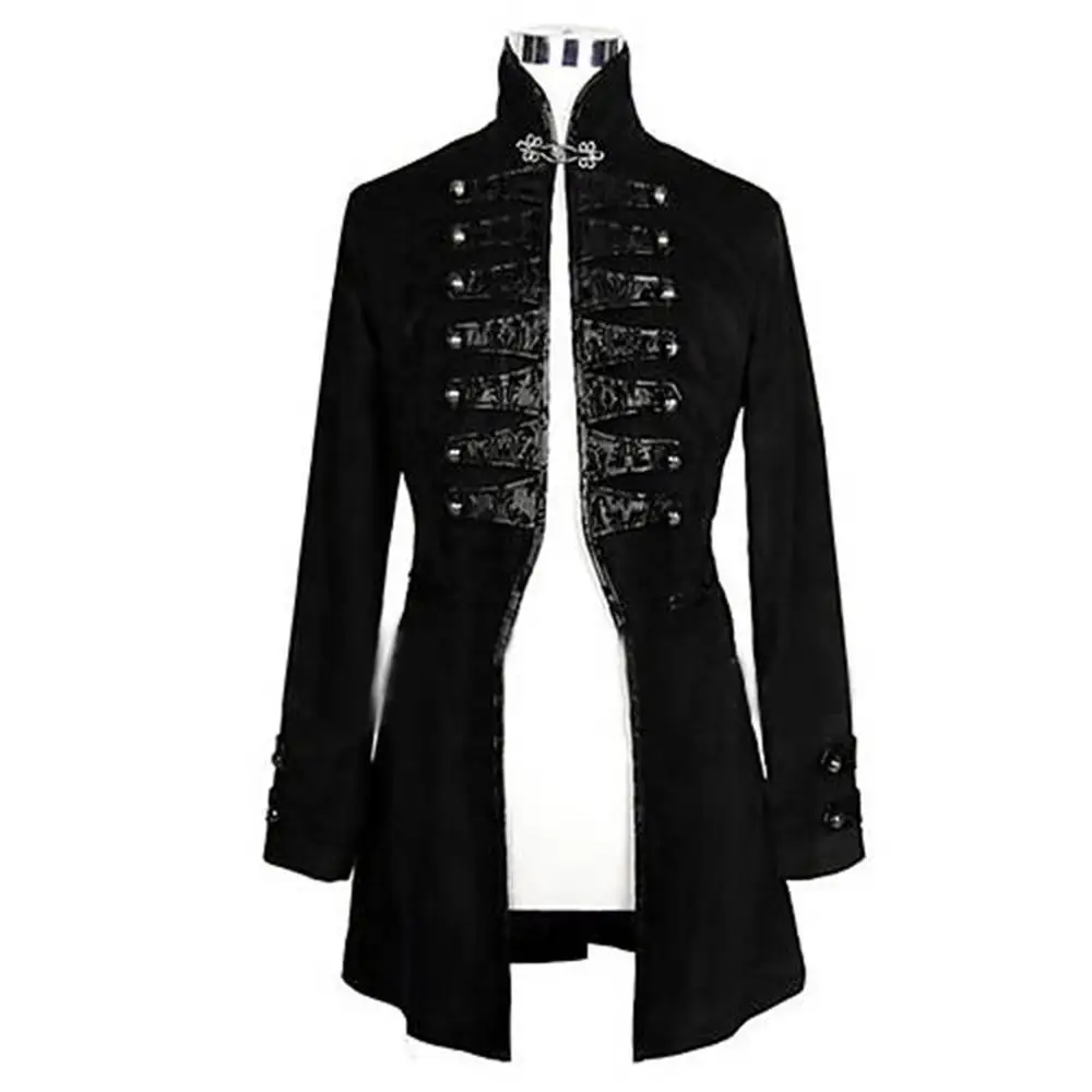 Cosplaydiy Vintage Medieval Steampunk Cosplay Costume Jacket Plague Doctor Punk Black Flocked Long Sleeve Coat L320
Cosplaydiy Vintage Medieval Steampunk Cosplay Costume Jacket Plague Doctor Punk Black Flocked Long Sleeve Coat L320